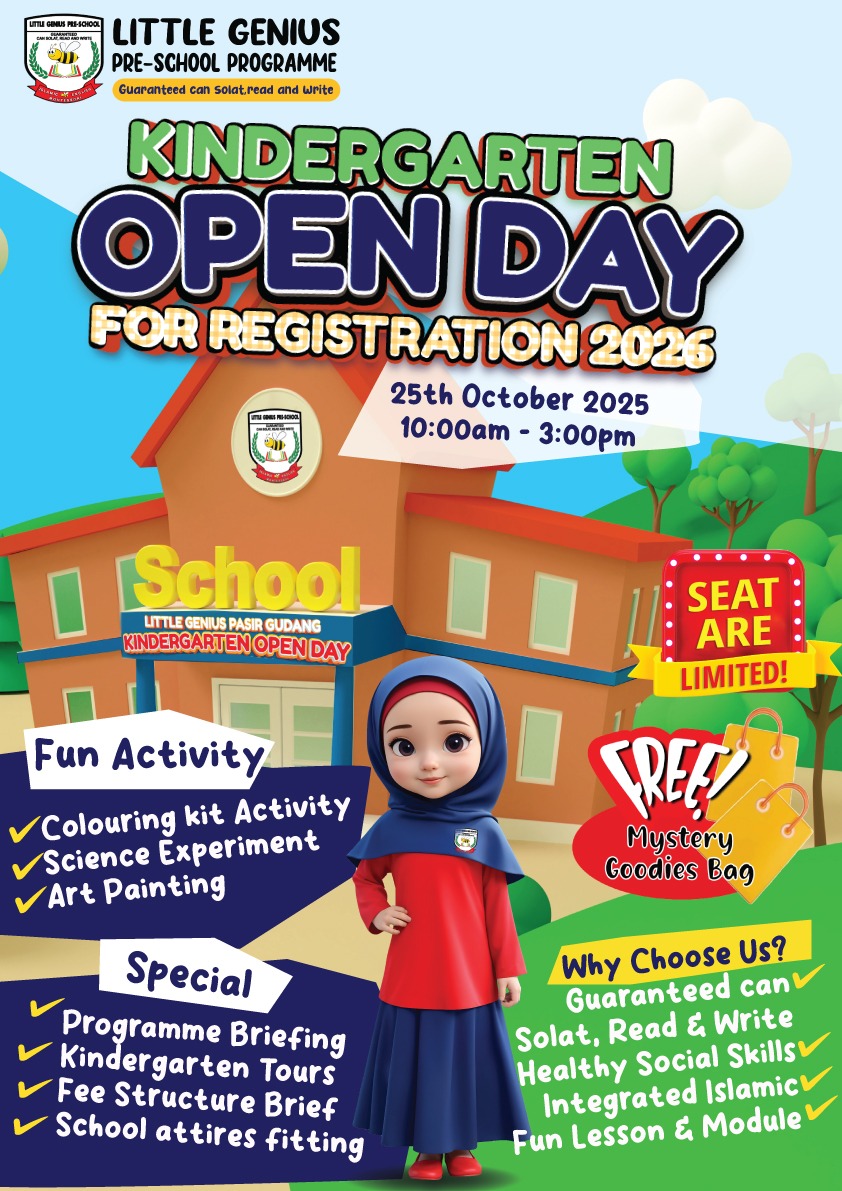 Happy children at Little Genius Pasir Gudang preschool